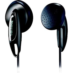 Philips In Ears Kopfhörer SHE1350/00 Kopfhörer In Ear (Kraftvoller Sound, Bass Beat-Öffnungen, 1-m-Kabel, Offen) Schwarz