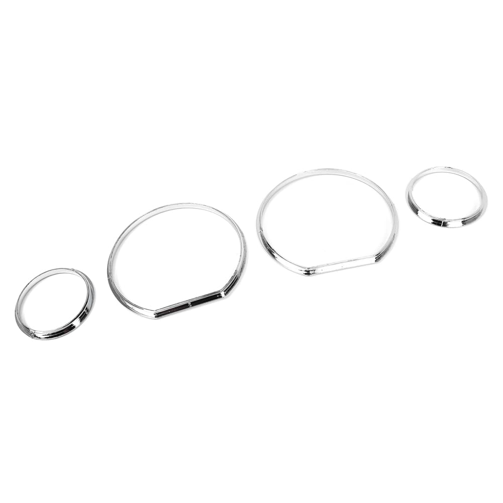 SIKUAI 4 pezzi, lunetta del quadrante del tachimetro, lunetta del misuratore del tachimetro, lunetta del tachimetro, anello del quadrante del misuratore del tachimetro per Serie 3 E36 1990-2000