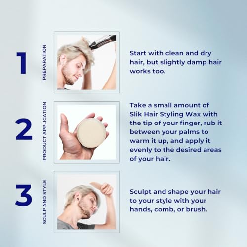 Cera SLIK para peinar 140g / 5oz para hombres y mujeres miniatura 5