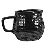Yardenfun Jarra de Leche Cerámica con Asa Pequeña Lechera para Café y Té Vaso Espumador para Leche Cremera Porcelana para Salsa y Capuchino