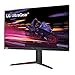 LG 32GP750-B 32 Inch QHD (2560 x 1440) IPS Ultragear Gaming Monitor with 1ms (GtG) and 165Hz Refresh Rate, NVIDIA G-SYNC Compatible with AMD FreeSync Premium, Tilt/Height/Pivot Adjustable - Black