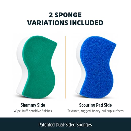 BoatERASERS Dual-Sided Boat Cleaner Sponges, Water-Activated Marine and Boat Eraser for Fiberglass, Vinyl & Gelcoat, Removes Scuffs, Dirt & Waterline Marks, No Harsh Chemicals (4 Pack) - image 7