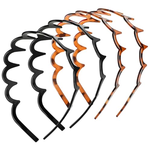 4pcs Bandeaux en zigzag anti-glisse pour un maintien parfait des cheveux