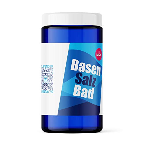 Bain de sel alcalin Dr. Wunder® 975g : Bain alcalin doux et velouté avec du soufre organique (MSM) | régénérant et pour une peau souple | soutient votre cure alcaline et de purification Cover