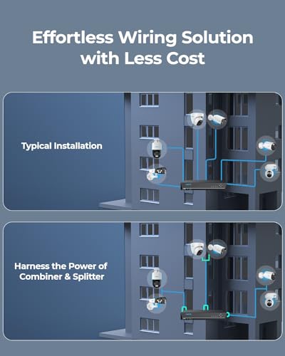 Reolink IPCamPower PoE Combiner & Splitter, Voeding 2 IP-camera's met een Enkele Kabel, RLA-POECS1 - Afbeelding 5