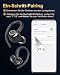 Jesebang Bluetooth Kopfhörer Sport, in Ear Kopfhörer Kabellos Bluetooth 5.4 mit HD Mic, Herausragender Sound, 40 Std Spielzeit, Comfort Fit, Dual LED-Anzeige, IP7 Wasserdicht Ohrhörer mit Ohrhaken