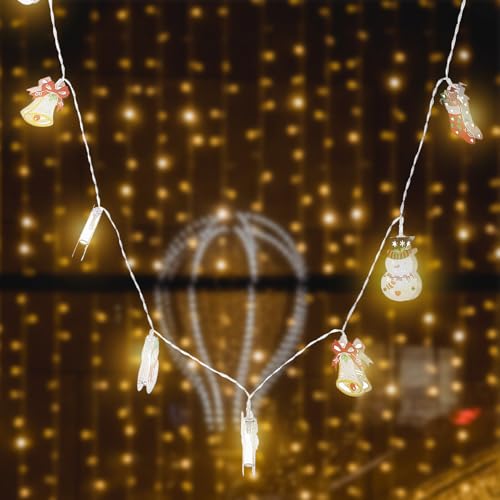 Luces LED de cadena navideña 3m 20 LEDs batería miniatura 7