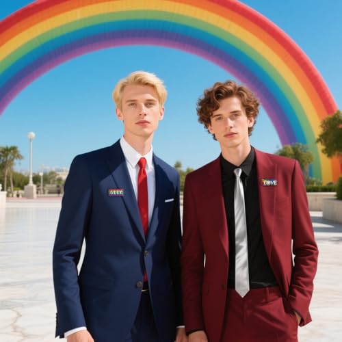 Image of 30PCS LGBTQ Pride Pins Set Ally Pins You Are Safe With Me Pin Rainbow Heart Decorations Accessories Merch Gay Lesbian Bisexual Trans Pride LGBTQ