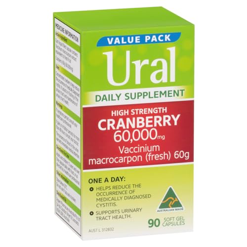 Ural 60,000mg Daily Supplement High Strength Cranberry 90 Capsules