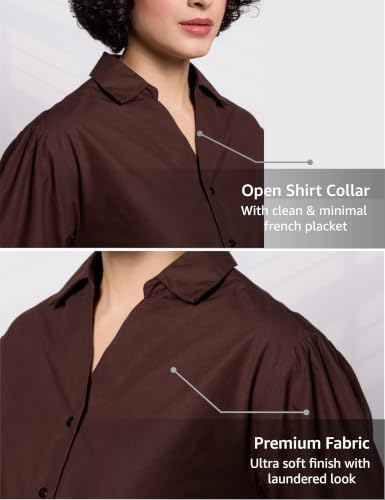 Image of Symbol Premium Women's Oversized Smart Casual Cotton Shirt (Available in Plus Sizes)