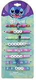 HER Stitch Character Beaded Friendship Bracelets for Kids, 8 Pack, Ages 3+