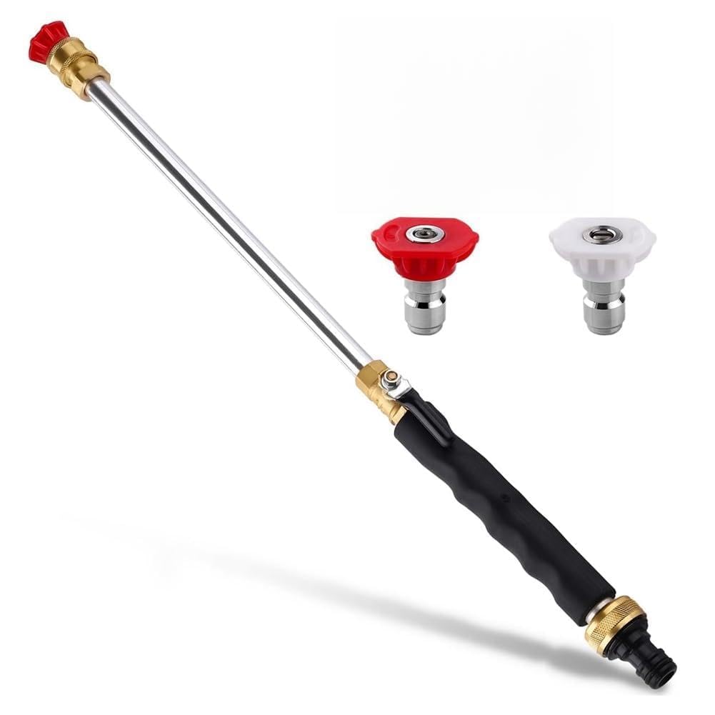 Jnchdghwa As Shown Jet Nozzle Power Washer For Garden Hose, 2 High-Pressure Nozzles & Quick Connectors Hydro Jet Wand