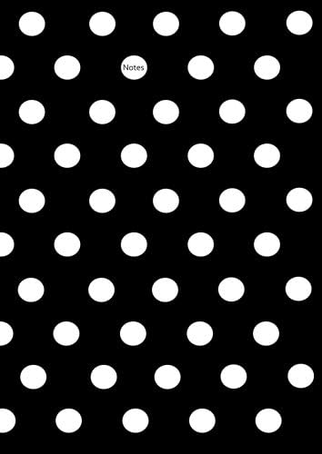 Notizbuch A4 ... Pünktchen Dot Punkt ... Schwarz mit weißen Punkten: Schreibheft / Tagebuch für alle die auf den Punkt kommen