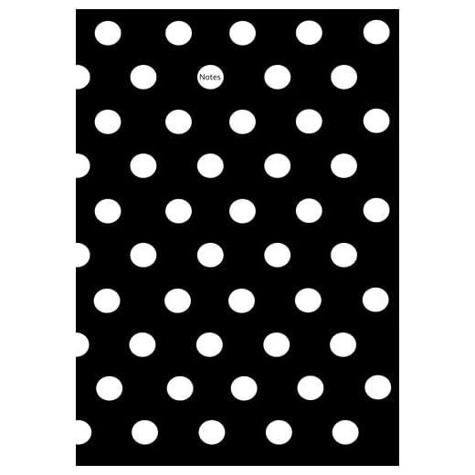 Notizbuch A4 ... Pünktchen Dot Punkt ... Schwarz mit weißen Punkten: Schreibheft / Tagebuch für alle die auf den Punkt kommen