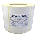 Format (B x H): 105 x 80 mm, Bahnbreite ca. 109 mm, Kleber stark haftend