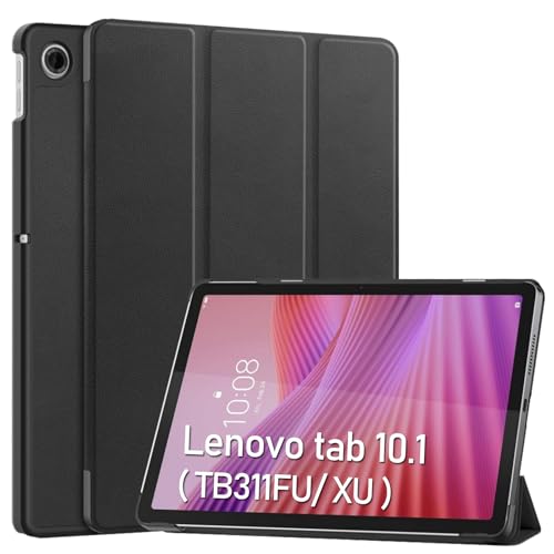XLTTONG Funda inteligente para Lenovo Tab 25.7 cm 2025 TB311FU, soporte delgado para Lenovo Tab K10 2nd 25.7 cm, compatible con encendido y apagado automático (negro)