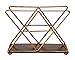 OwlGift Copper Modern Geometric Triangle Metal Wire Upright Napkin Holder