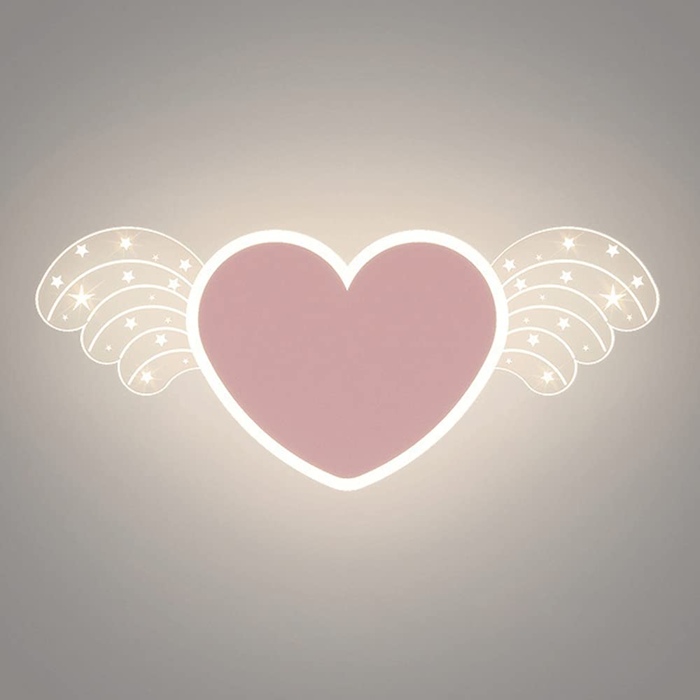 Lámpara de pared con corazón de amor creativo para un hogar cálido