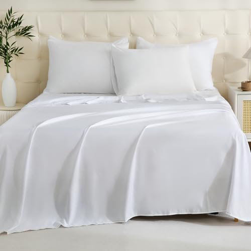 ZPECC White Bulk Flat Sheets Only King Size 24 Pack, Easy Sort Top Bed Sheet by Color-Coded Hem Threads, Soft Durable Brushed Microfiber Fabric Hotel Airb&bs Essentials for Hosts, 105"x102" by ZPECC - Image 7