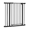 Hauck Close N Stop metalen traphek + verlengstuk van 21 cm, veiligheidshek voor kinderen voor openingen van 84-89 cm, inklemming, zonder boren, geschikt voor Y-spindel voor spijlen – antraciet, Grijs