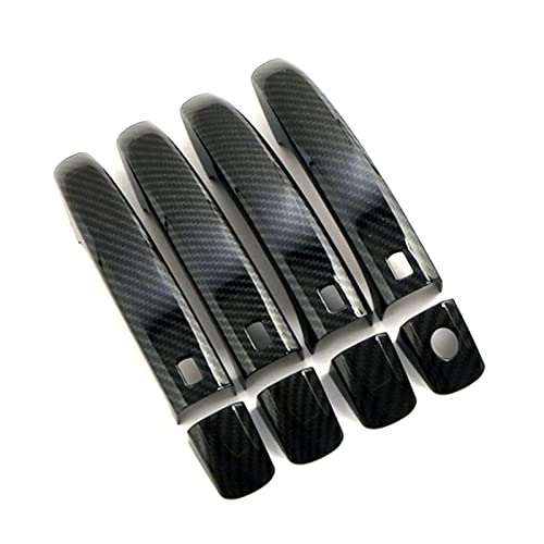 Poignée porte extérieure Audi A4 Q5 Q3 carbone chromé accessoire de protection carrosserie 2009-2015