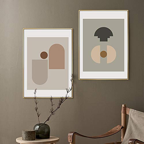 Toile nordique 60x80cm pour réchauffer un mur blanc vide avec un art mural moderne