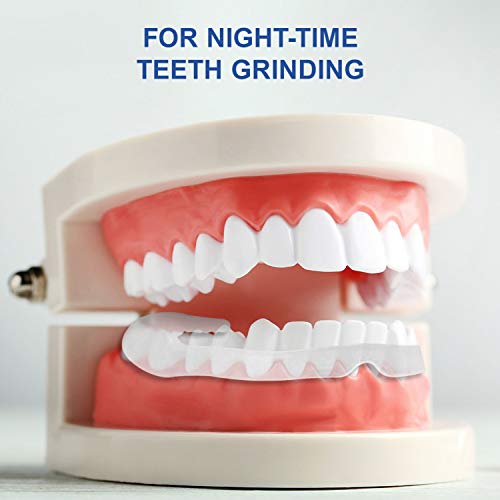 Mouth Guard for Grinding Teeth and Clenching Anti Grinding Teeth Custom Moldable Dental Night Guard Professional Dental Night Guards to Prevent Bruxism/Pack of 8