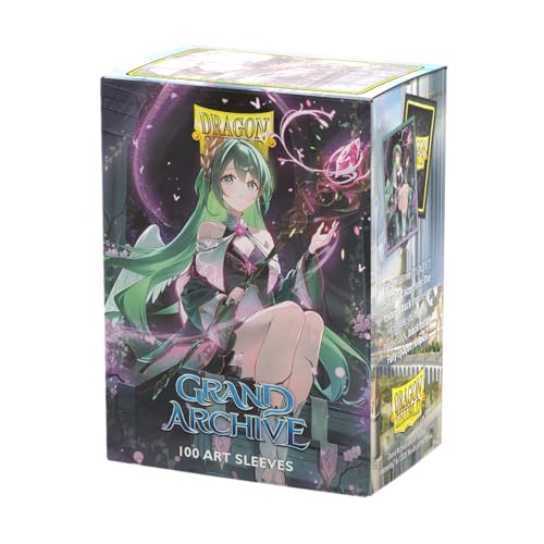 Dragon Shield | Grand Archive Matte Art Sleeves | 100 CT - Smooth & Tough Premium TCG Sleeves | Compatible with Pokemon One Piece & Magic the Gathering | Ariel Archangel of Natura
