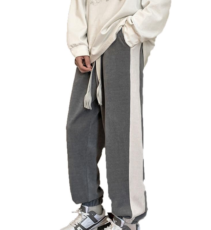 VIVICOLOR Pantaloni da Uomo in Velluto a Coste Pantaloni Affusolati in Velluto a Coste Pantaloni da Jogging Chino da Uomo