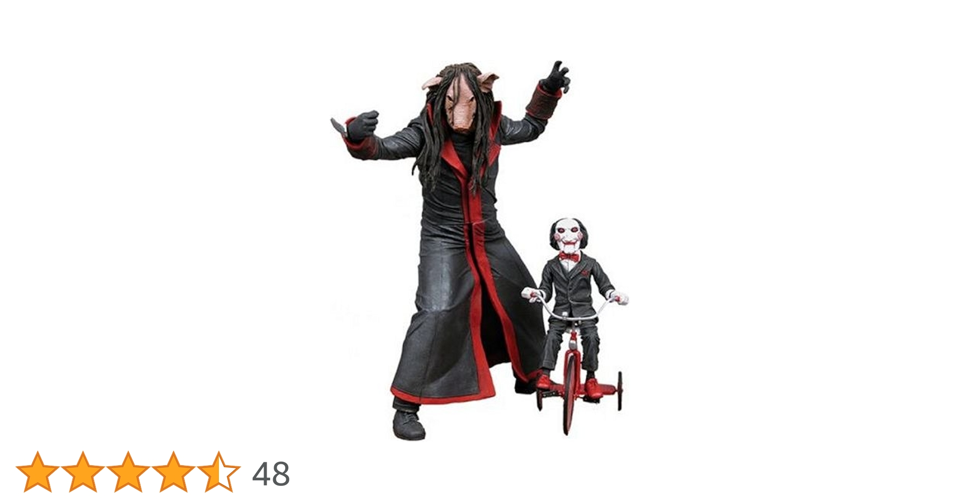 レア！映画『SAW3』ジグソウ ミニフィギュアマスコット付きストラップ★新品 ソウSAW ジグソウパペットビリードールマスコット/ストラップ