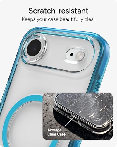 ZAGG Santa Cruz Snap Case with Kickstand for iPhone Air - Tranquil Blue, Drop Protection (13ft/4m), MagSafe Charging Compatible, ClearGuard Anti-Yellowing Technology, Scratch Resistant Phone Case - image 8