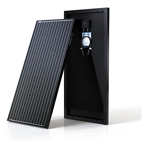 ACOPOWER 100w 12v Monocrystalline Solar Panel Module with Connector (Panel Only, Compact Design) Cover