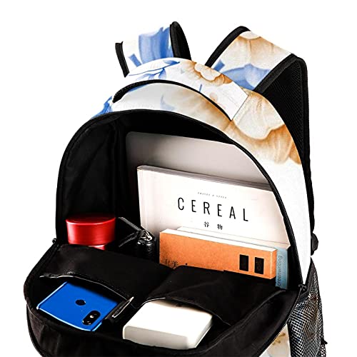 Sac à dos ordinateur 14" chaîne de fleurs finies les douleurs de dos au collège - 4