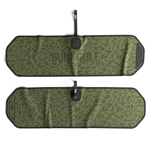 BUNX Best Golf Towel - Sponge Club Scrubbing Pad with Quick Release Magnetic Tablet - Patent Pending