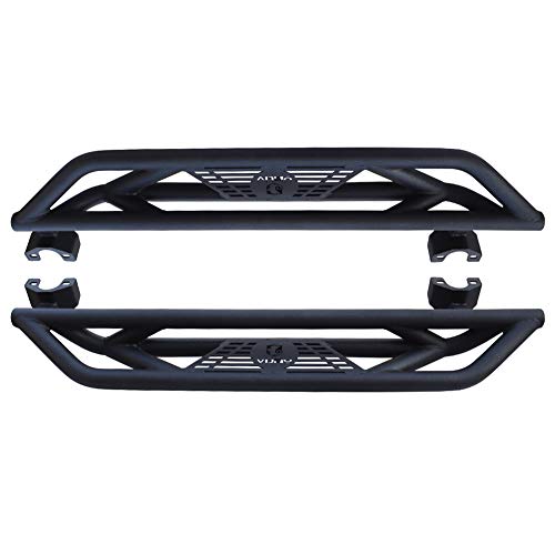 Tioyar estribos negros para Jeep Wrangler JK y JKU 07-17 miniatura 4