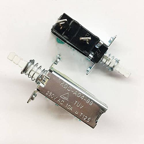 5Pcs Hi Quality 10A 250V AC SPST 2 Pins Push Button Power Switch KDC-A04-88 TUV