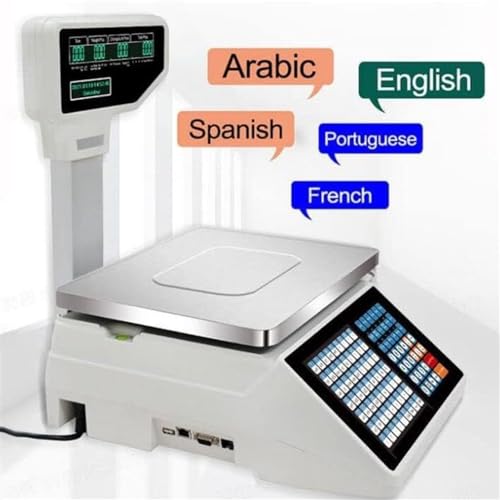 Báscula Comercial Digital con Impresora Térmica miniatura 5