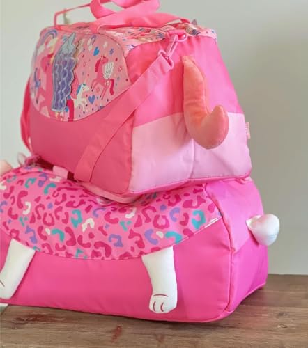 Image of 3D Design Duffle Bag for Kids & Adult| Large Compartment Foldable Luggage with Shoulder Strap | Lightweight Travel & Short Trips Storage Organizer for Women (Cat)