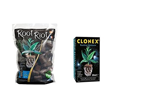 Root riot 100 Cubes Refill Bag & clonex 50ml