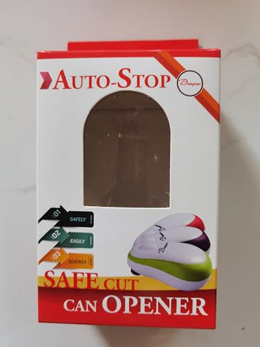 Kitchen Automatic Safety Cordless One Tin Touch Electric Can Opener& Bangrui Intellectual Electric Can Opener:Smooth Edge,Stop Automatically,a Good Helper in Cooking!(Red) - Image 7