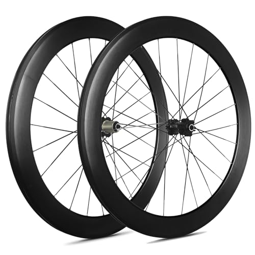 Set di ruote for bici da corsa: set di ruote da corsa 700C, gamma di compatibilità pneumatici 700*23*25*28C, capacità di carico 200 kg.