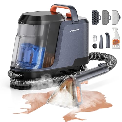 Uwant Carpet Cleaner Machine with Steam&Hot&Cold Water Models 18Kpa Powerful Suction Upholstery Cleaner Machine with Pet Pro Cleaner for Pets, Carpet Steam Cleaner Set of 1