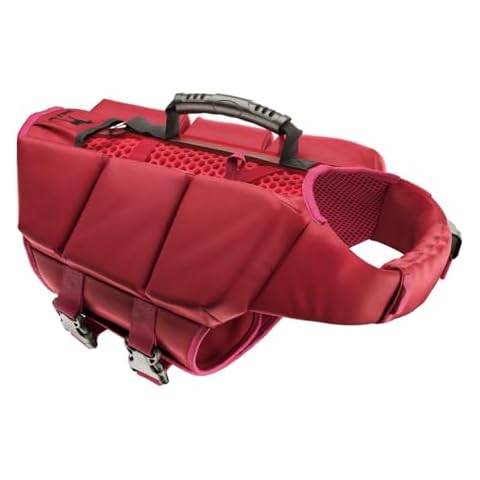 Noah & Paw Dog Life Jacket, Designed with Human Standards, Triple Foam Support for Maximum Floating, Breathable Mesh, Puppy Dog Life Vest for Swimming, Boating, Resistance to Tears and Scuffs Cover