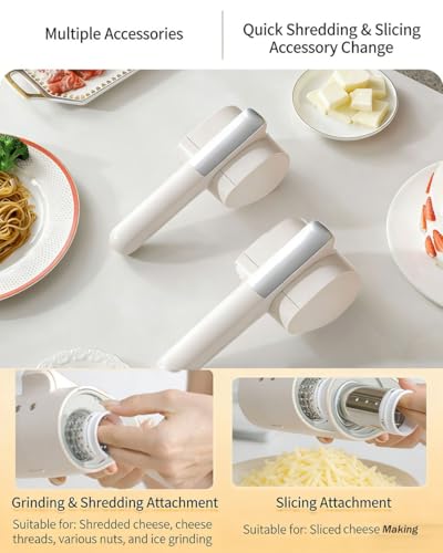 Rallador eléctrico de queso rotatorio portátil miniatura 3