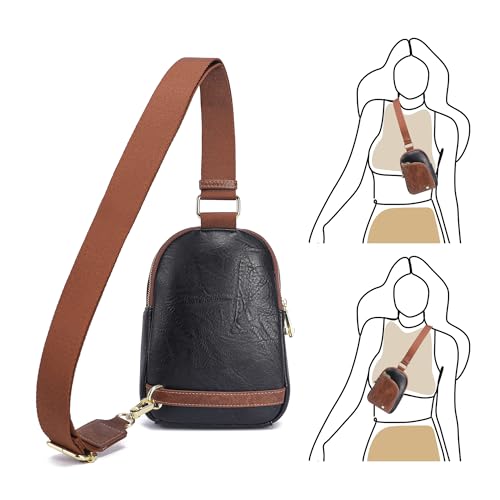 Image of INICAT Small Travel Purse,Anti Theft Crossbody Bag for Women | RFID Blocking, 8 Card Slots,Secure Back Zipper Pocket,Sling Style