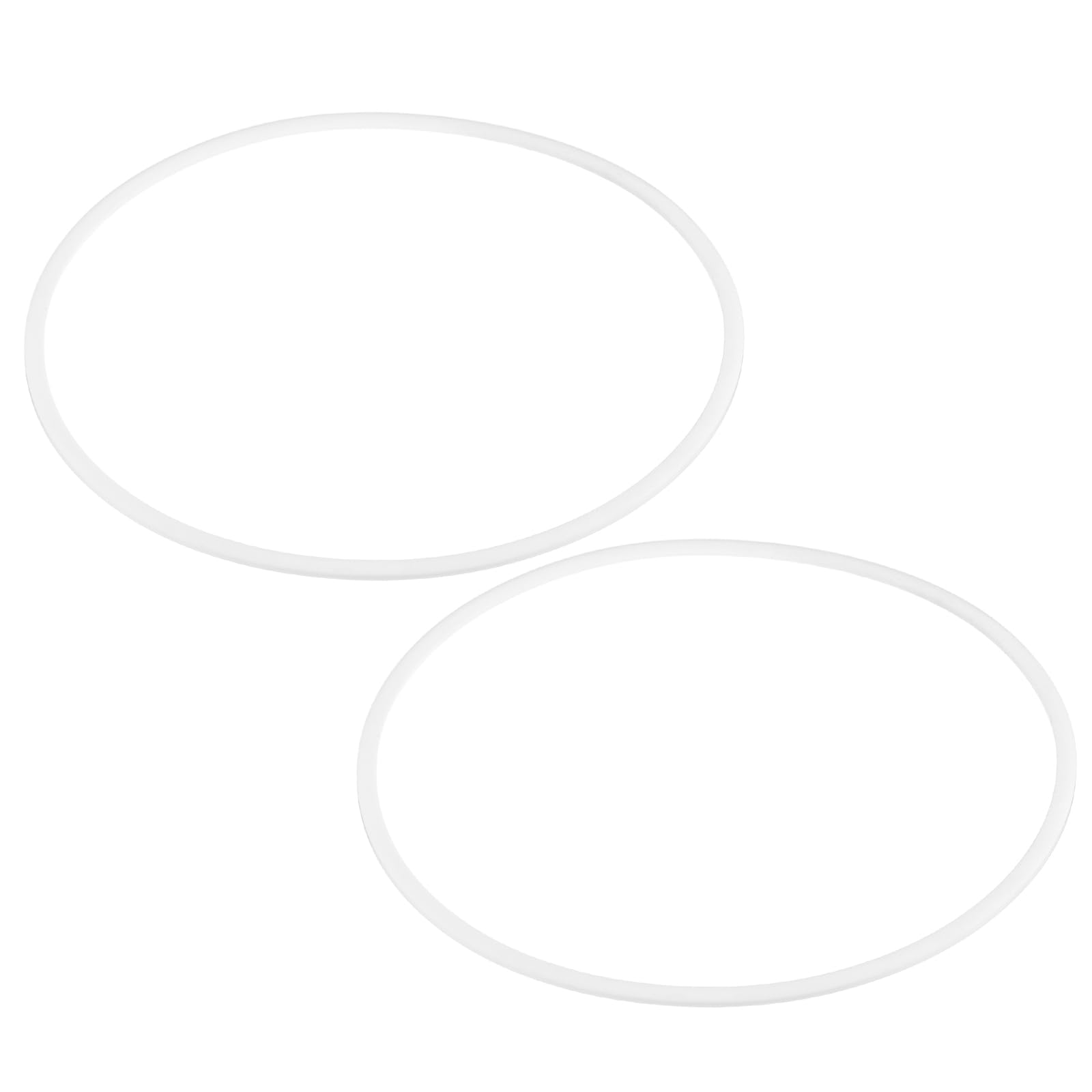 PATIKIL M170 PTFE Flat Washer, 2 Pcs 170mm ID 180mm OD 2mm Thick O-Ring Sealing Gasket Spacer for Fasten Screws Flanges Faucet Pipe Valves, White — image 1