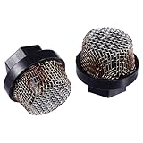 Cabilock 2 Stück Einlassfilter Stahl Einlasssiebschlauch für Airless Farbspritzgeräte Saugsieb mit Großer Filterfläche Industrieller Hochdruckfilter