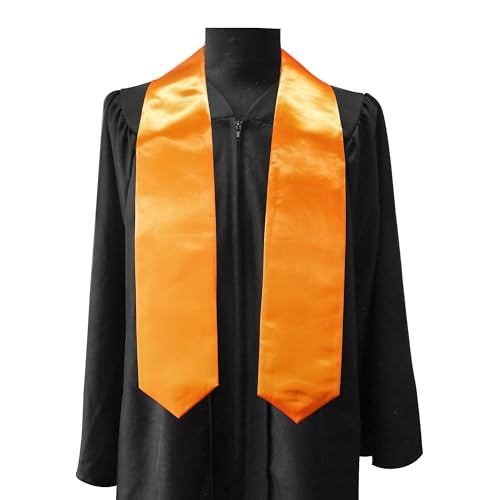 Image of GraduationMall 12 Pieces 72 Inch Plain Graduation Stole Bulk Sublimation Blank Honor Graduation Sash Unisex Adult