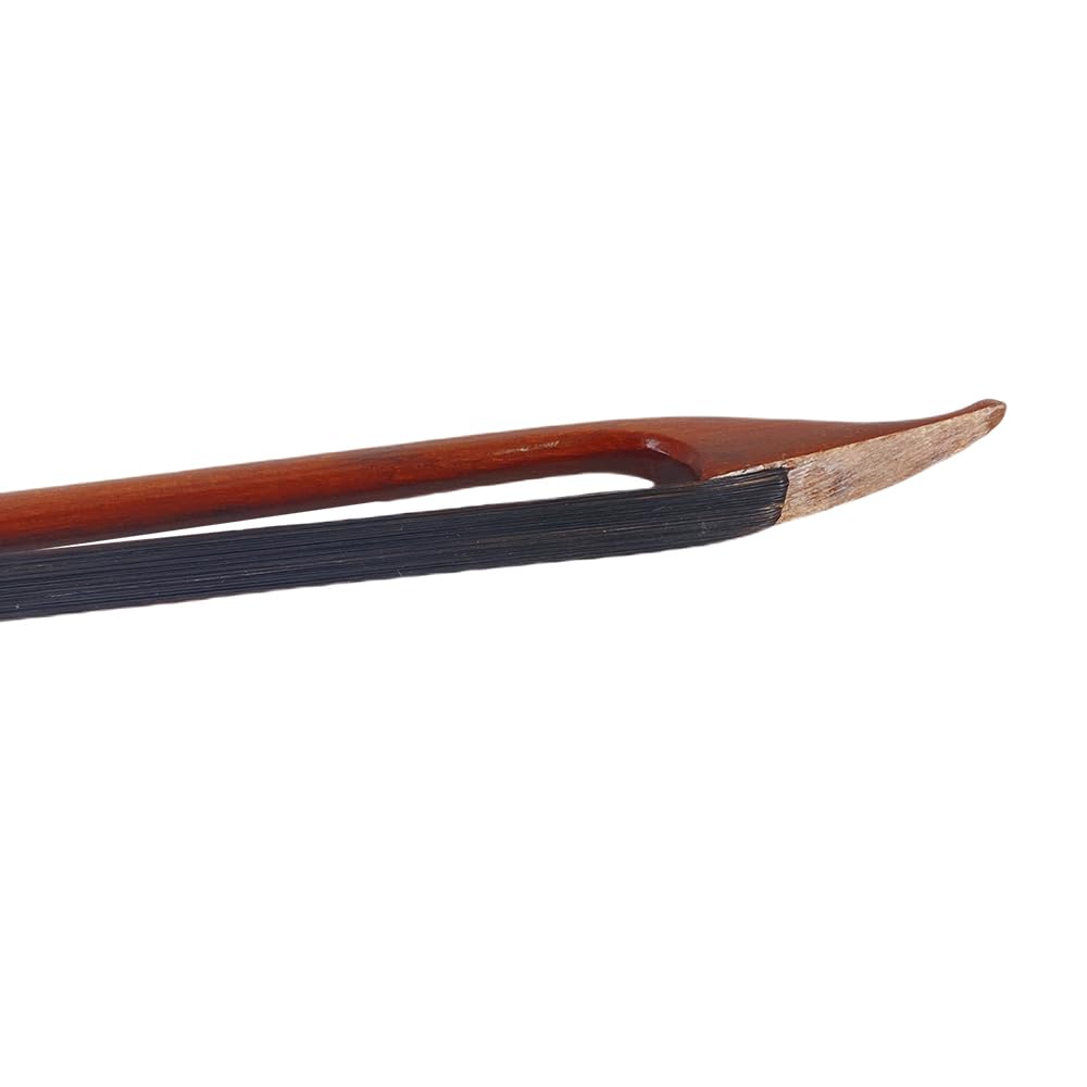 Yinfente Violinbogen 4/4 Full Size Brasilwood Barock Stil Natur Schwarz Bogen Pferdehaar Wellbalance
