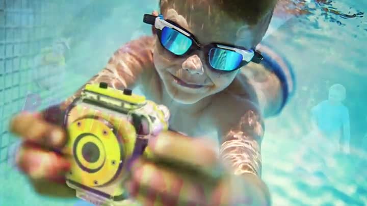 Panox 56103 Champion Action Kamera für Kid (HD 720p, 1,3MP Sensor, 4,5 cm Display, 30m wasserdicht) gelb – Bild 8